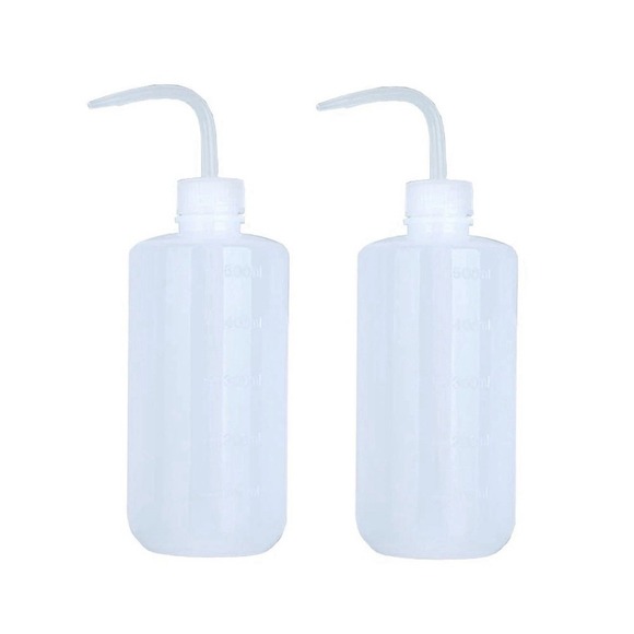 vipolish Other - 2 PCS 500ML 17.6OZ Plastic White Translucent Squeeze Wash Bottles with Gradua...